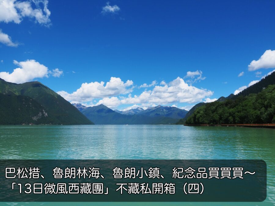 【去西藏吧！】巴松措、魯朗林海、魯朗小鎮、紀念品買買買 | 「13日微風西藏團」不藏私開箱（四）